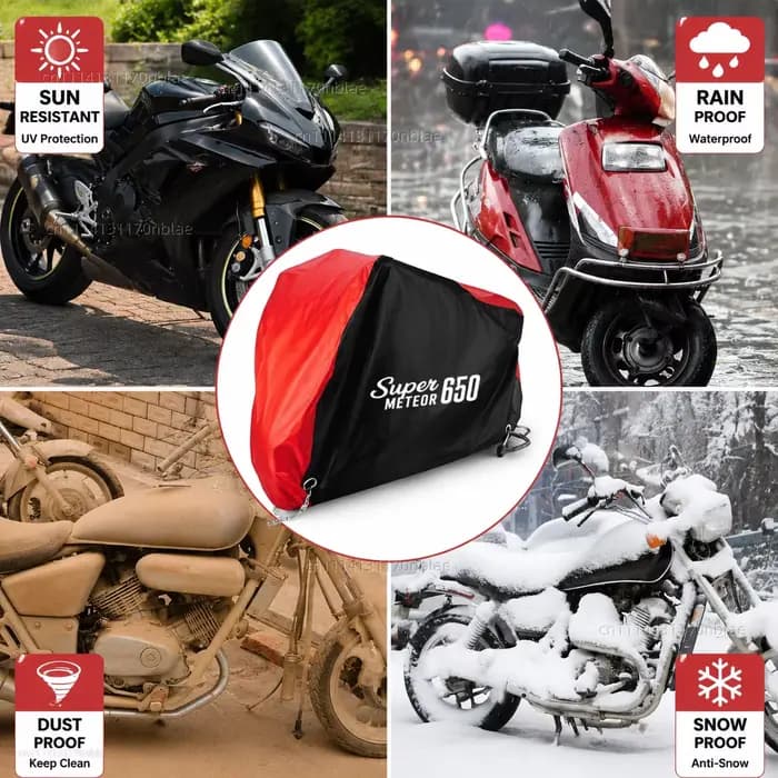 Housse de moto imperméable 210D pour Royal Enfield Super Meteor 650 2023-2026