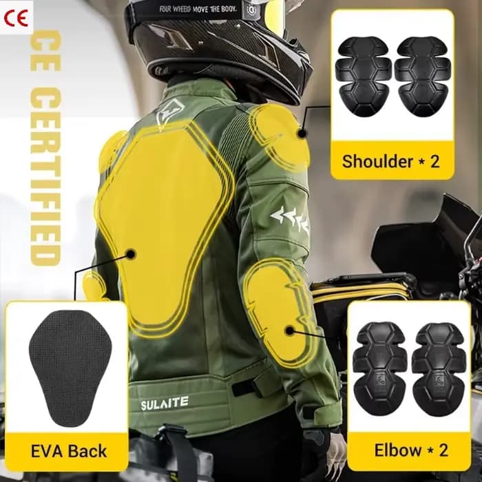 Ensemble veste et pantalon de moto en maille anti-chute pour l'été