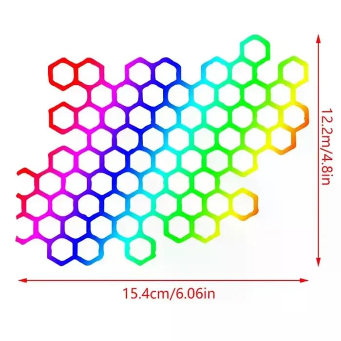 Autocollants de casque en nid d'abeille pour moto
