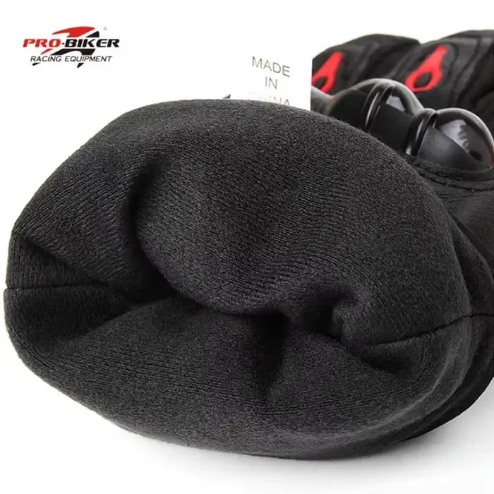 Gants de course de Moto imperméables coupe-vent hiver chaud en cuir cyclisme vélo résistant au froid