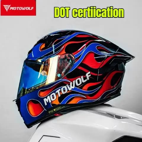 Casque de moto MOTOWOLF H1 pour homme et femme