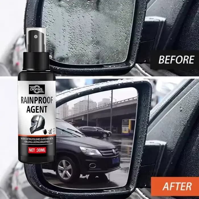 Spray anti-pluie pour casque de moto