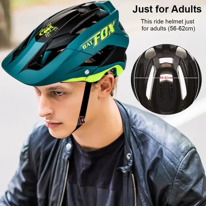 Casque de vélo BATFOX, casque de montagne moulé intégral