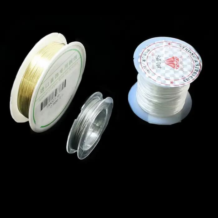 KIT de fabrication de bijoux, 1 ensemble, bouchons de perles/conclusions/pinces/broches/anneaux à sauter/fil/fil/boucle d'oreille/fermoir idéal pour bijoux accessoires pour bricolage