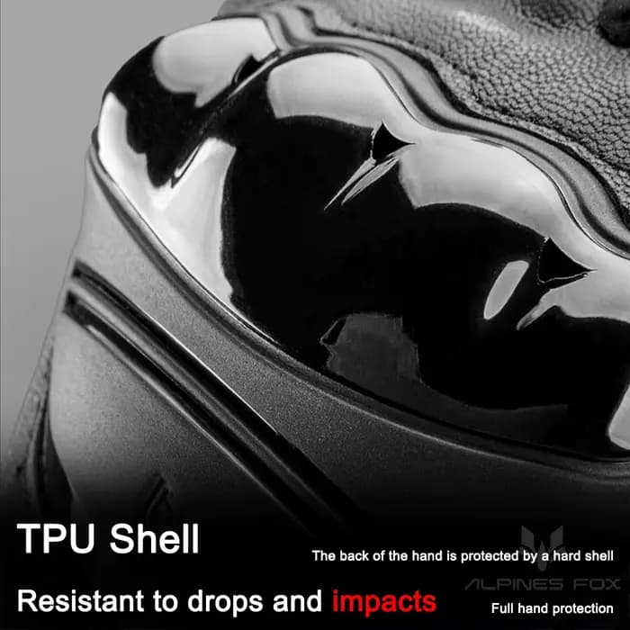 Gants de moto en cuir véritable TPU pour hommes et femmes