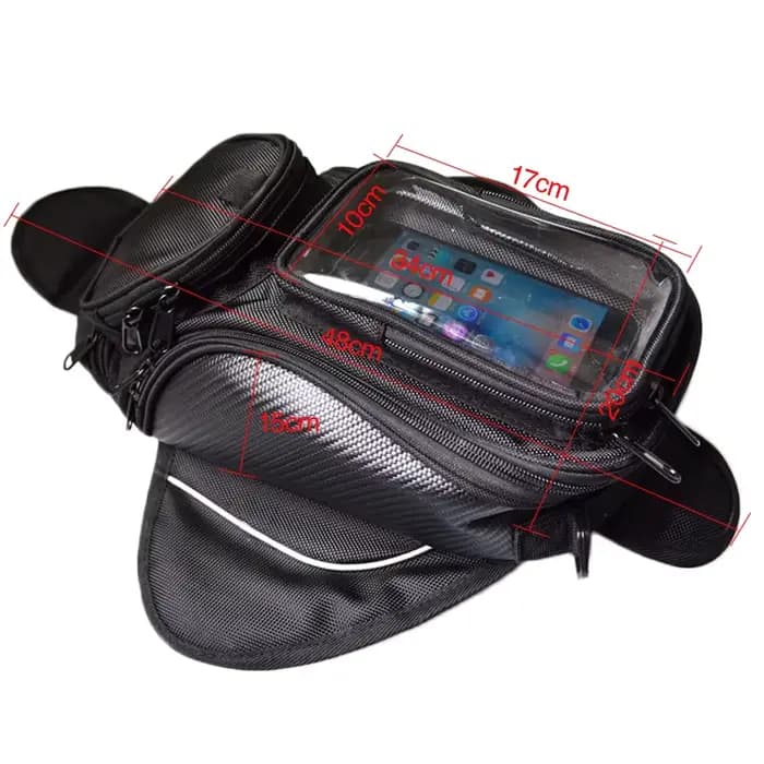 Nouveau sac de réservoir de moteur étanche noir sac