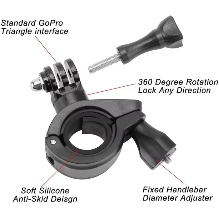 Support de guidon de vélo et de moto pour GoPro