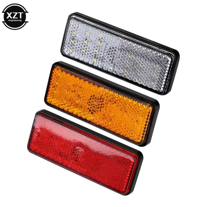 Réflecteur réfléchissant rectangulaire pour moto