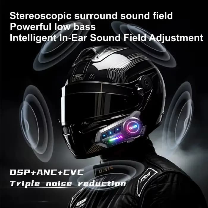 Casque de moto X3 Pro avec casque Bluetooth