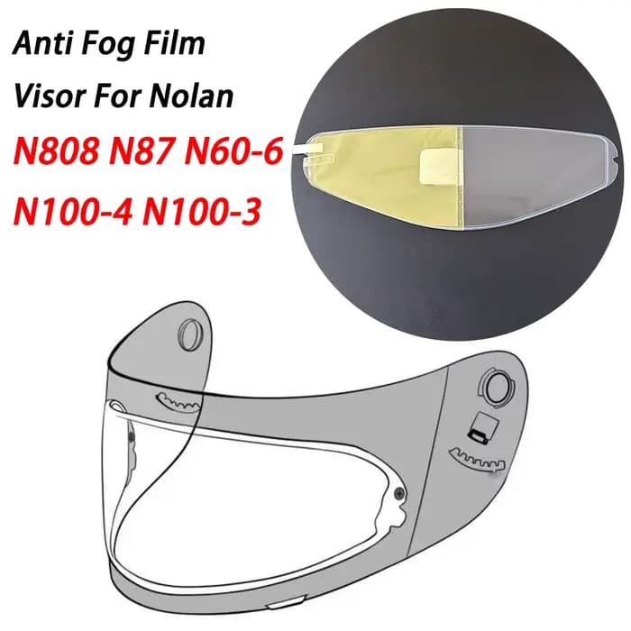 Visière de casque anti-buée