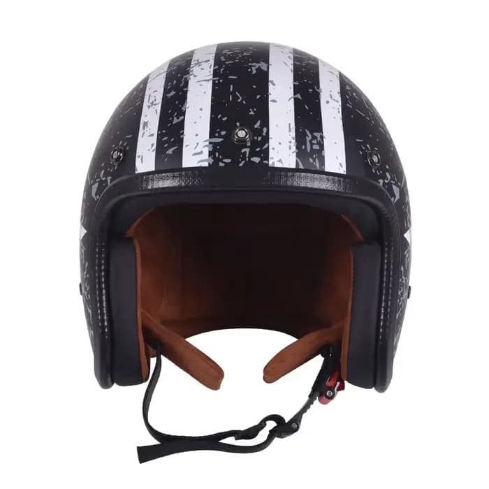 Casque de Moto rétro demi-ouvert Jet accessoires de Motocross Casco