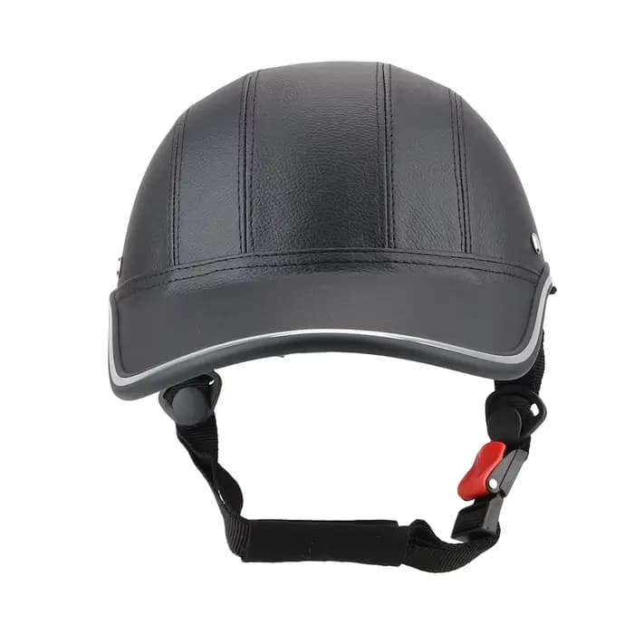 LEEPEE pour café Racer Chopper Scooter sécurité casque demi visage Vintage casquette d'été moto