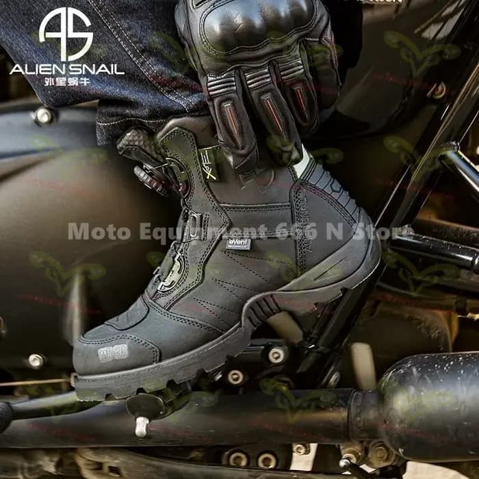 Bottes de course moto MT-20 antidérapantes MT-10 imperméables en cuir avec boucle de pouce