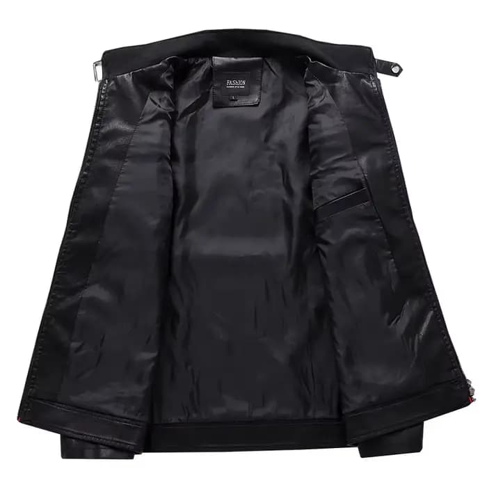 Veste de motard élégante couleurs contrastées classique