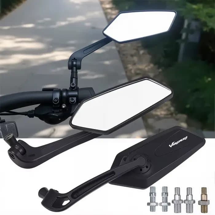 1 paire modifiée 360 ° Rétroviseurs latéraux pliables pour moto