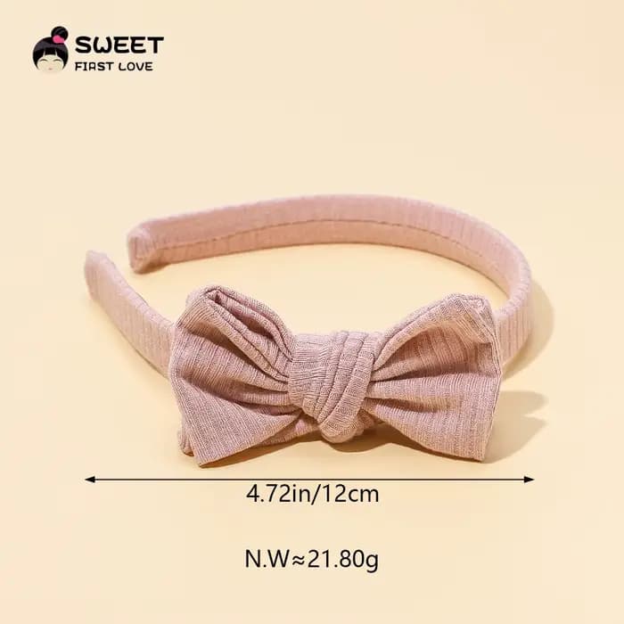 Accessoires pour nouveau-nés, enfants en bas âge, bébé fille et garçon, bandeau de couleur unie, cerceau pour cheveux, nœud atmosphérique Simple, accessoires pour cheveux