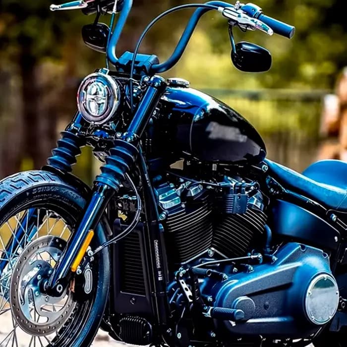 Couvercle d'amortisseur supérieur coulissant de botte de fourche avant de moto en aluminium pour Harley Davidson Softail Street Bob FXBB 2018 – 2023