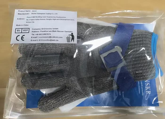 Gants de sécurité Anti-coupure en acier inoxydable