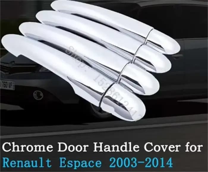 Autocollants de couverture de poignée de porte ABS, protecteur de poignée de porte, accessoires de voiture pour Renault Espace 2003 2004 2005 2006 -2014