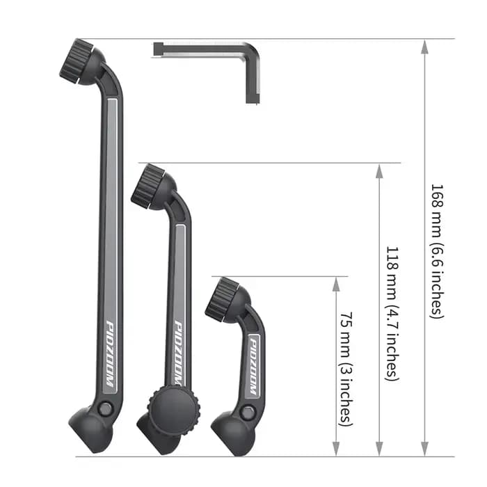 Kit de base de rétroviseurs de casque et kit de bras – Améliorez la visibilité pour les motocyclistes