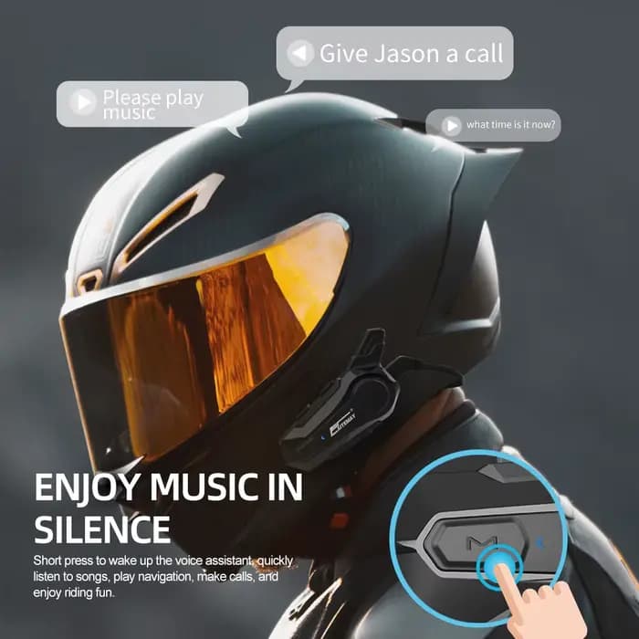 Intercom Bluetooth pour casque de moto X1 Plus pour 2 motards