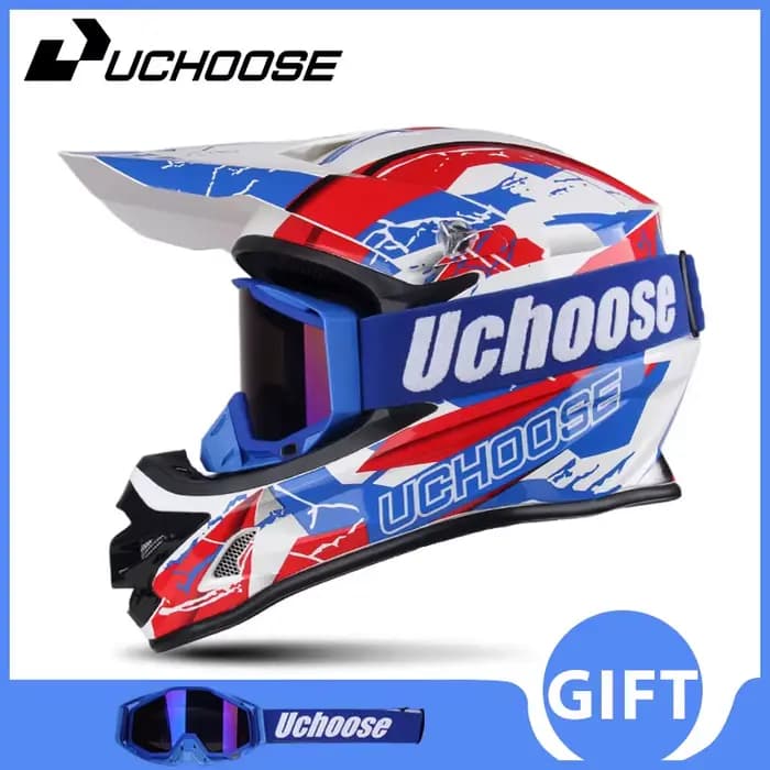 UCHOOSE tout-terrain montagne intégral casque de motobiker classique vélo vtt