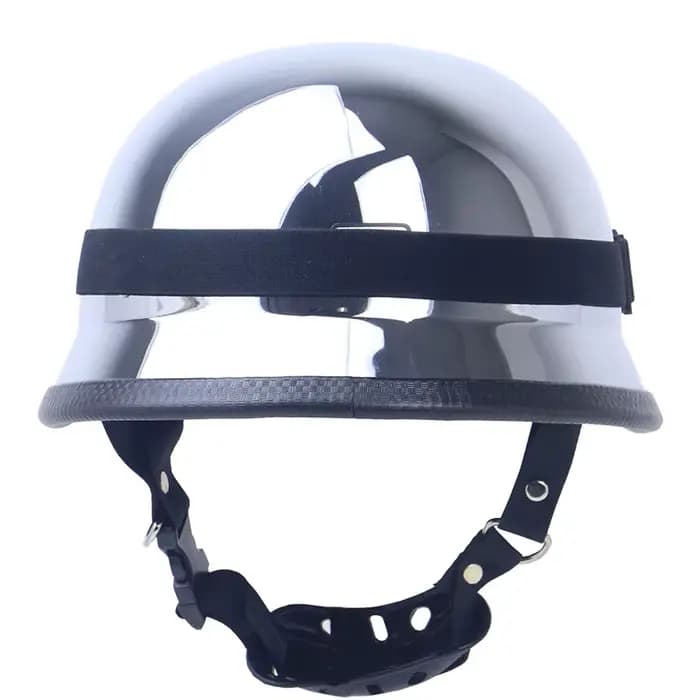 DOT – casque de moto de couleur Chrome argent miroir
