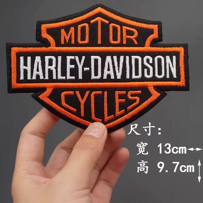 Patchs brodés Harley Davidson Punk Eagle à thermocoller pour vêtements