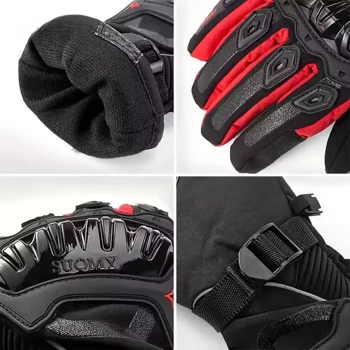 Gants de Moto chauds et imperméables d'hiver pour le cyclisme/course tout-terrain/vélo