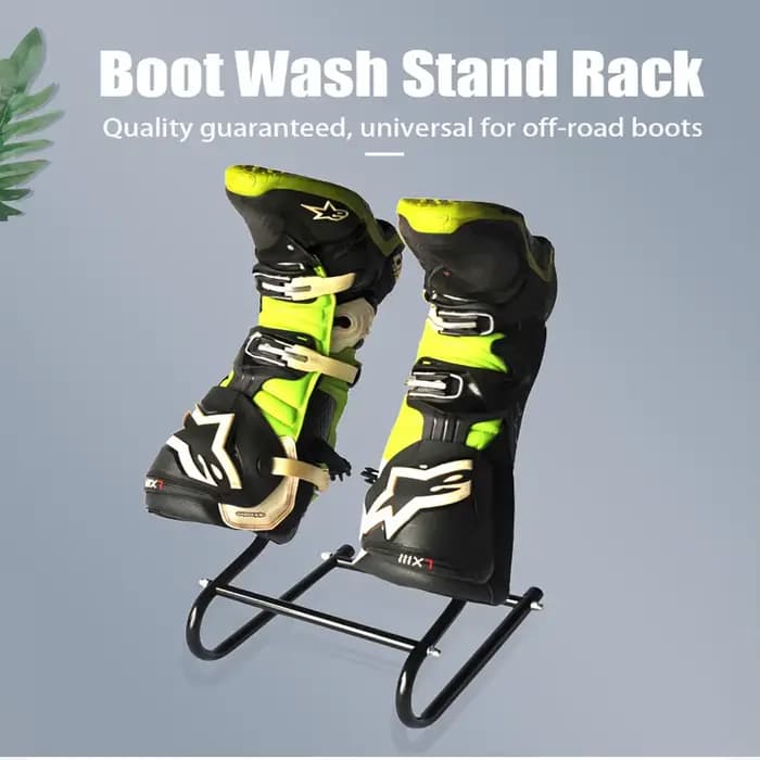 Support de lavage de botte de moto