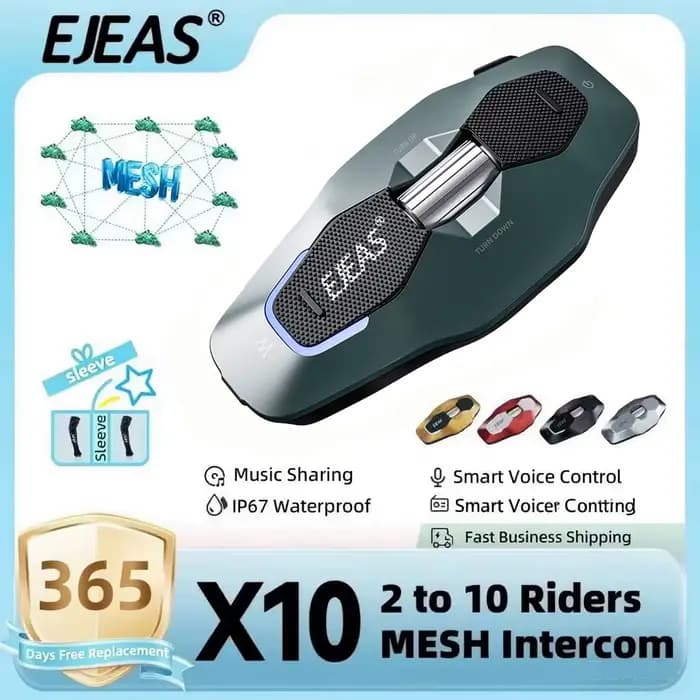 EJEAS X10 casque de moto Bluetooth interphone
