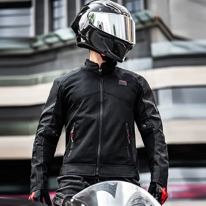 Veste de moto respirante pour homme