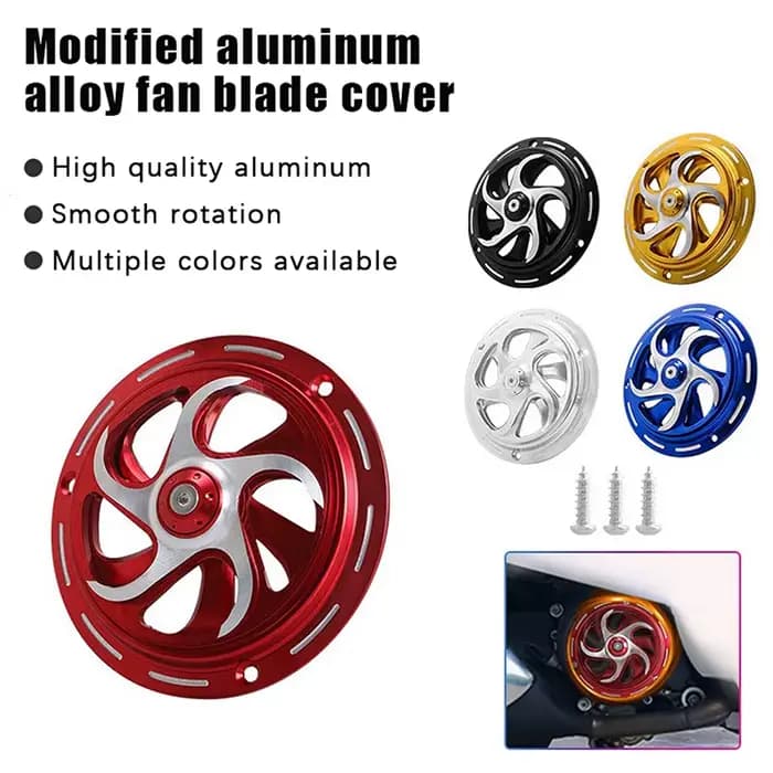 Accessoire moto : couvercle décoratif de dissipation thermique