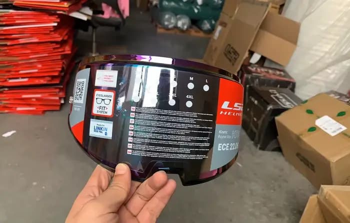 Lentille de visière de casque Advant LS2 FF906 pour casques de moto rabattables intégraux LS2