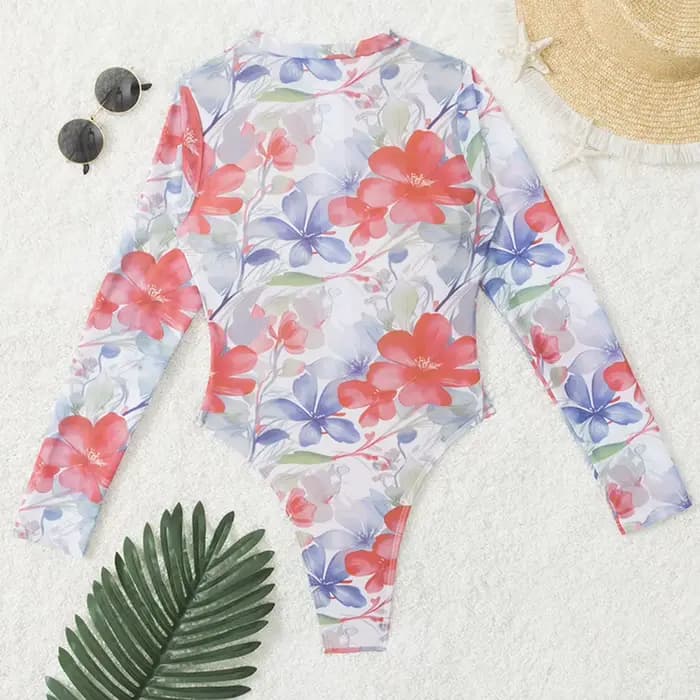 Combinaison de bain pour femmes avec fermeture éclair, protection solaire, haute élasticité, adaptée à la natation, à la plage et à la vie quotidienne