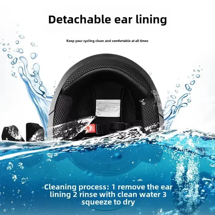 Casque de moto électrique quatre saisons à double visière anti-buée