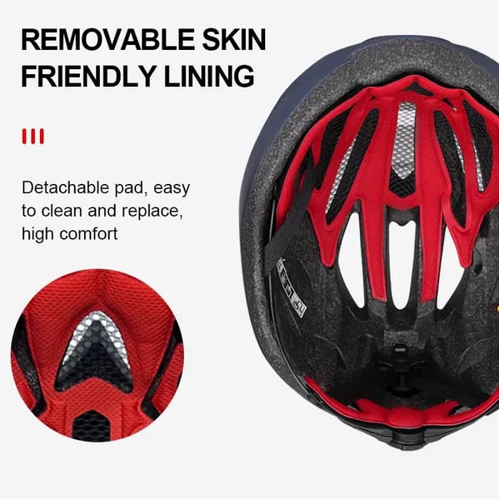 Horntour nouveau casque de vélo avec feu arrière ultraléger casque de vélo de route de course pour hommes femmes Sports de plein air cyclisme casquette de sécurité