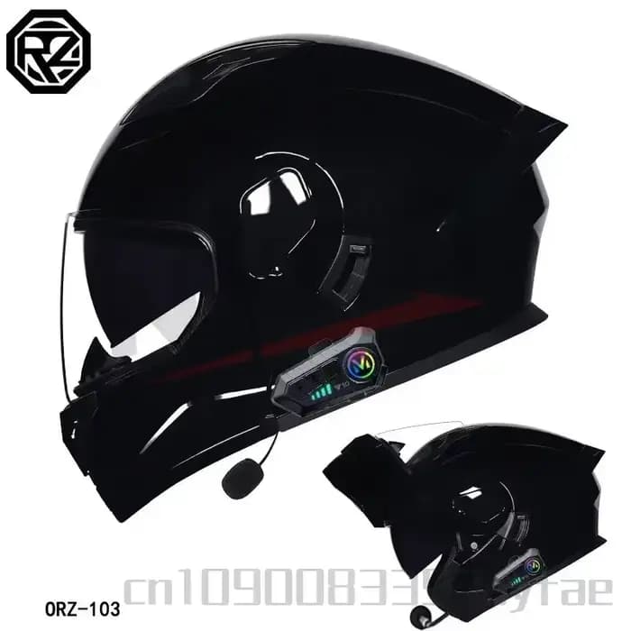 Casque de moto à double lentille ORZ-103