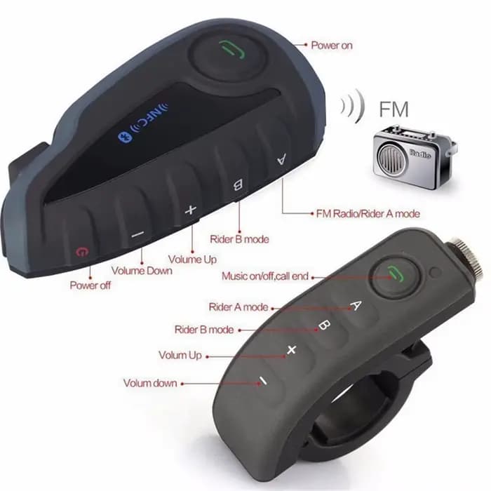 Casque d'interphone compatible Bluetooth V8 pour 5 coureurs