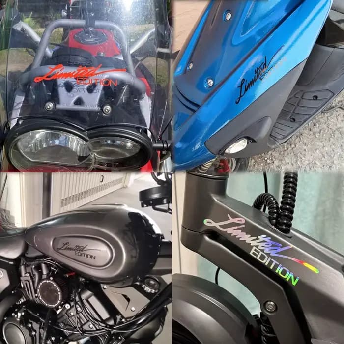 Autocollant de fenêtre en vinyle pour moto