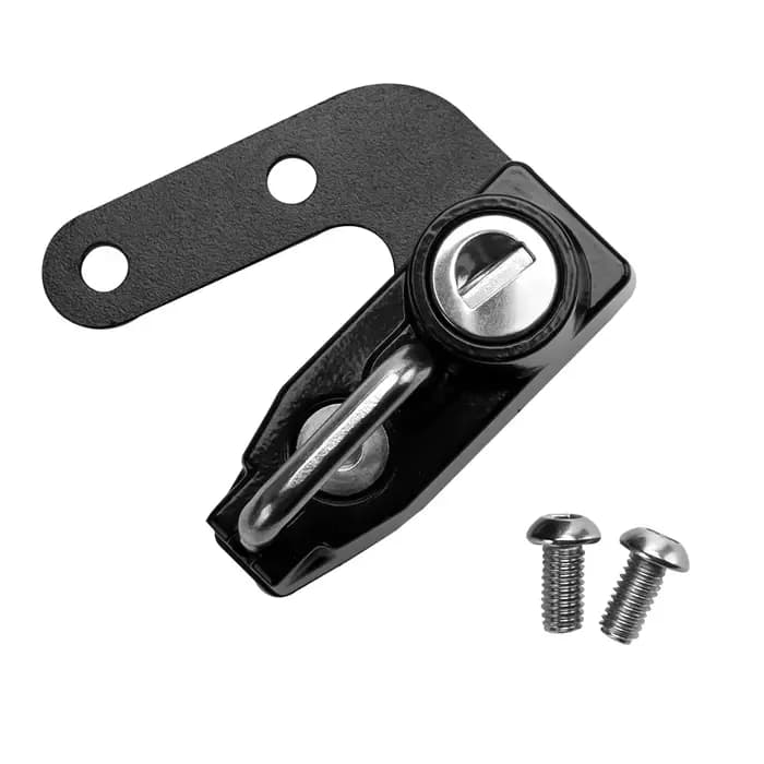 Serrure de casque noire pour moto Kawasaki Eliminator