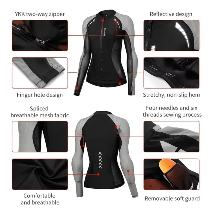 Veste de moto pour femme avec armure Protection certifiée CE2