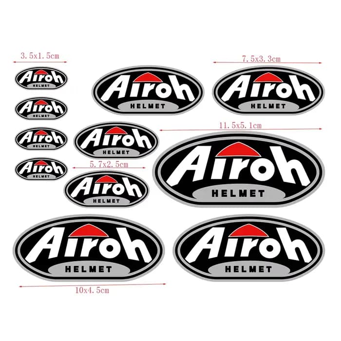 11 autocollants pour casque AIROH