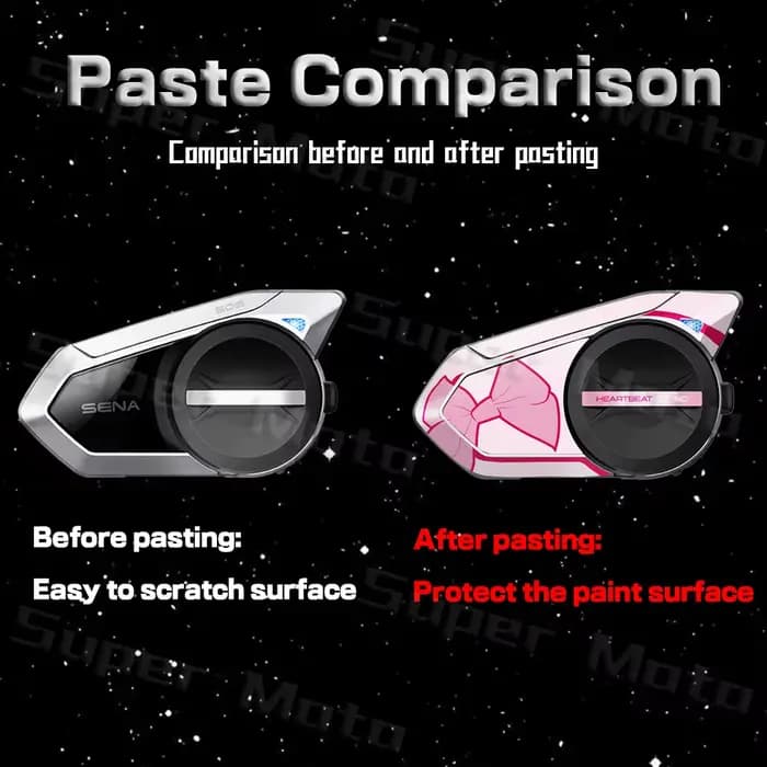 Autocollants de protection pour casque de moto SENA 50S sena 50s