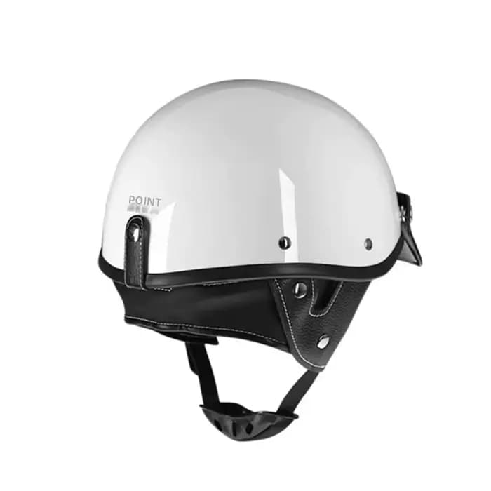 Casque de moto vintage en cuir allemand visage ouvert rétro Chopper Biker pilote certifié DOT dans les tailles S-XXL pour motocyclistes