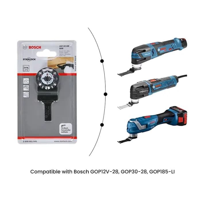Bosch-Lame de Scie Oscillante Starlock AIZ 10 AB