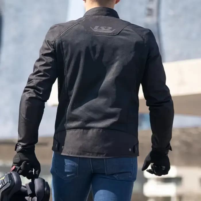 Blouson Moto Ls2 BREEZE Homme Été Noir Homologué CE Chaqueta De Motocicleta Verano 5 Protections LS2 Kurtka