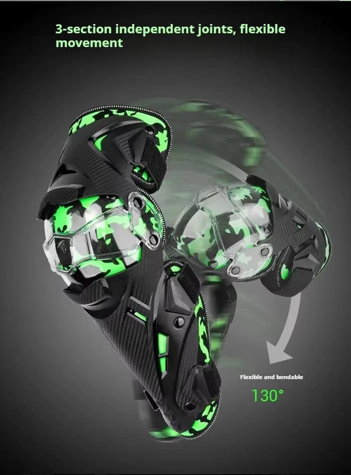 Genouillères de moto, équipement de protection pour la conduite, genouillères confortables à absorption des chocs pour une utilisation prolongée