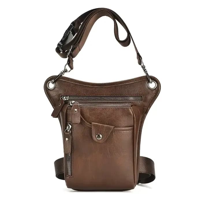 Vintage hommes taille Fanny Pack goutte jambe bandoulière sacs