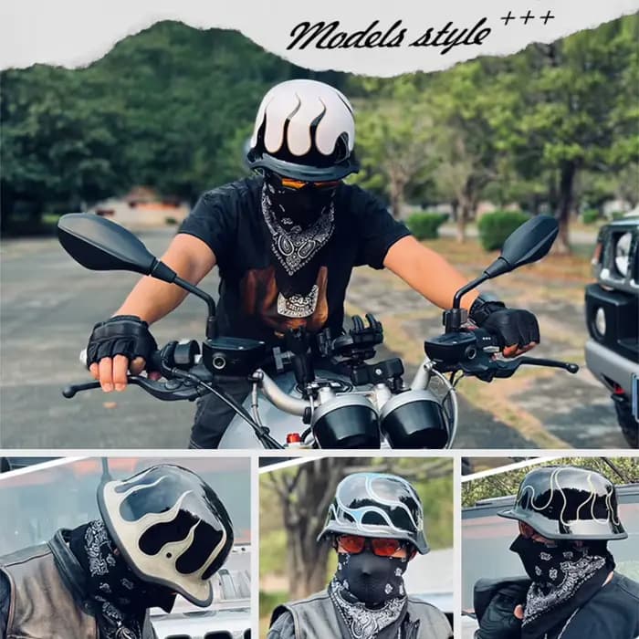 Casque De Moto approuvé DOT matériau ABS
